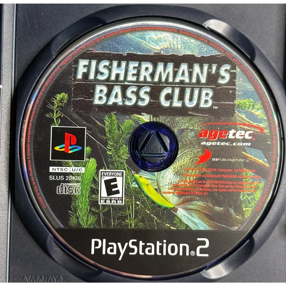 Fisherman’s Bass Club (PlayStation 2, PS2) Complete w/ Case & Manual – Agetec
